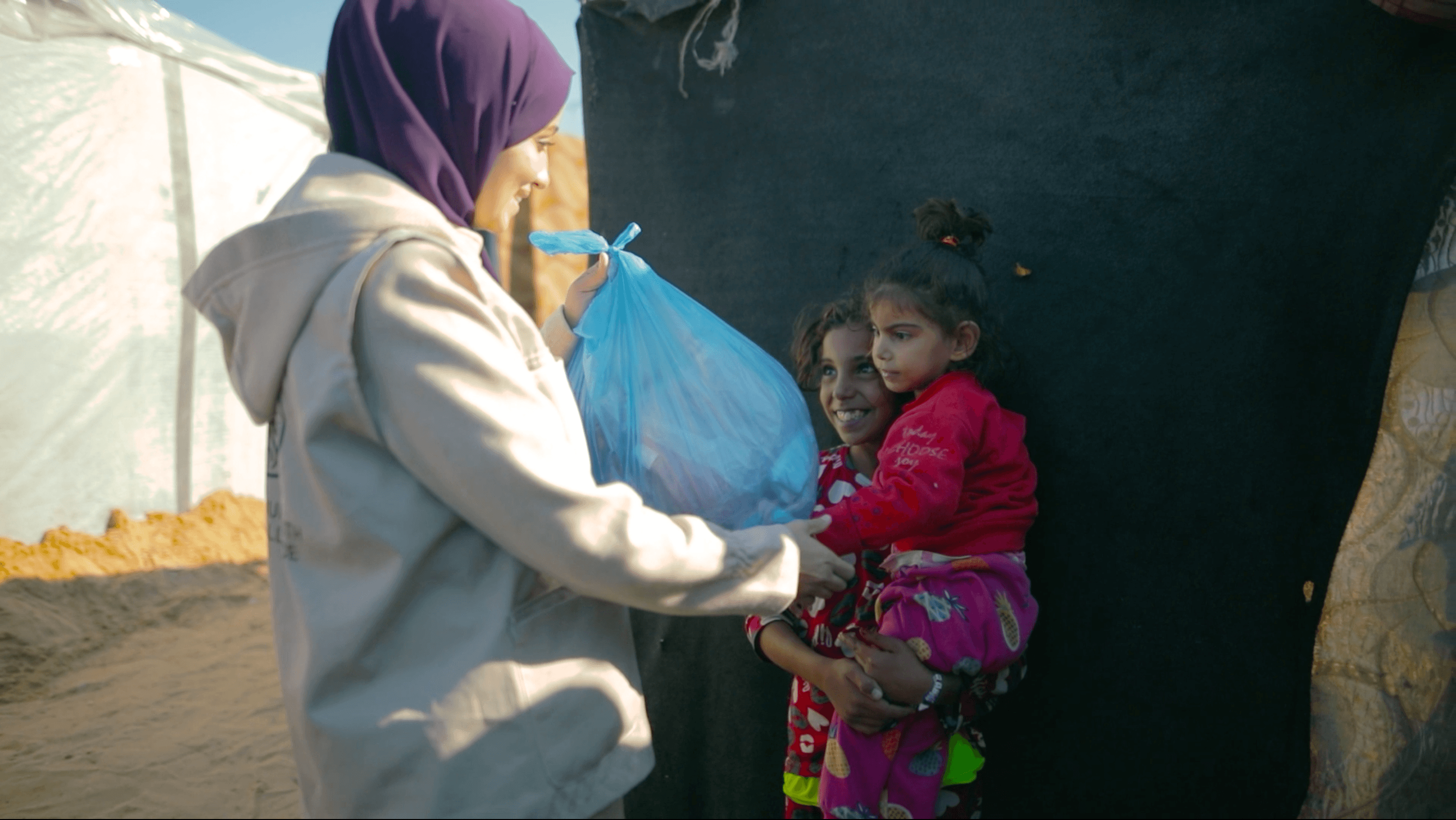 Essentials being distributed to families in need