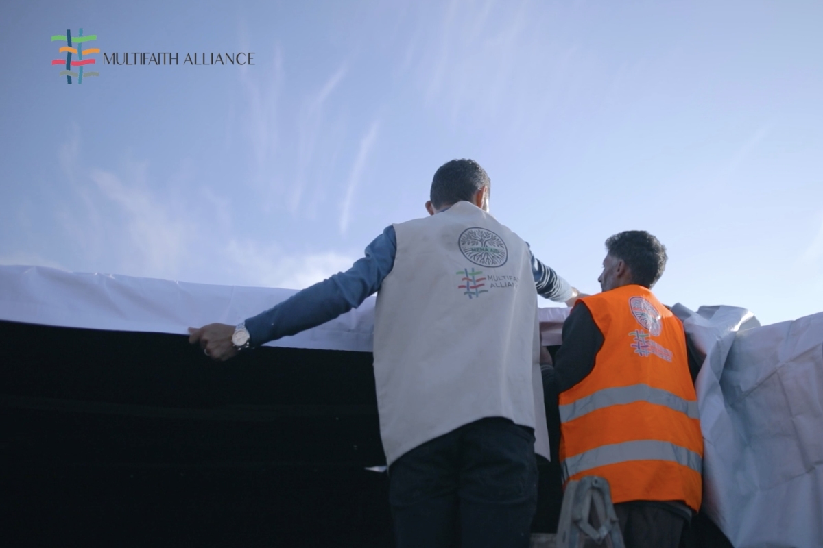 Tent Repairs for Displaced Families