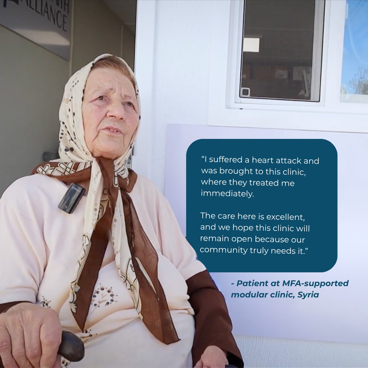 MFA-supported modular clinic in Syria